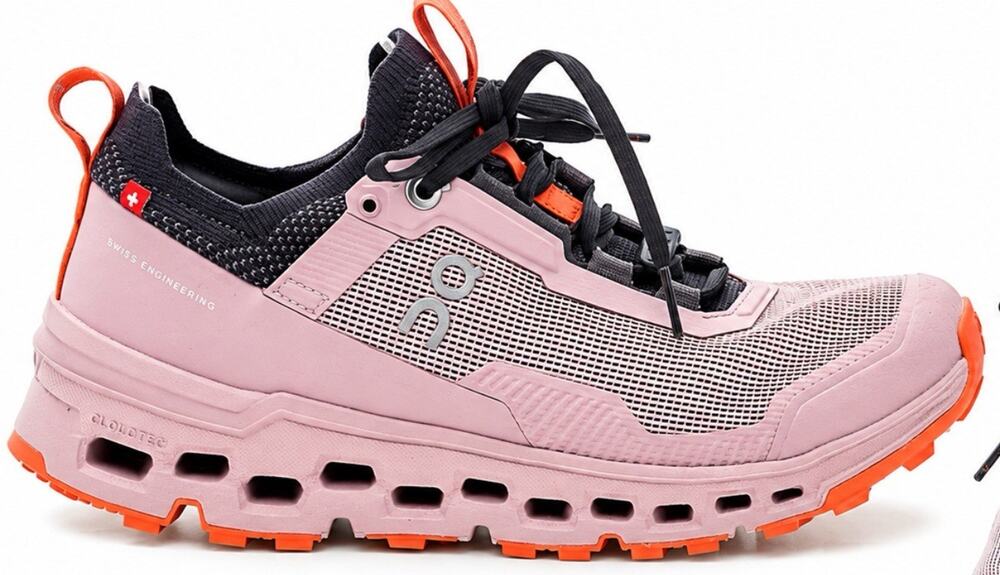 On Cloud Running Hiking Shoes Women’s Size 9 Pink Orange Black CloudTec Sneakers